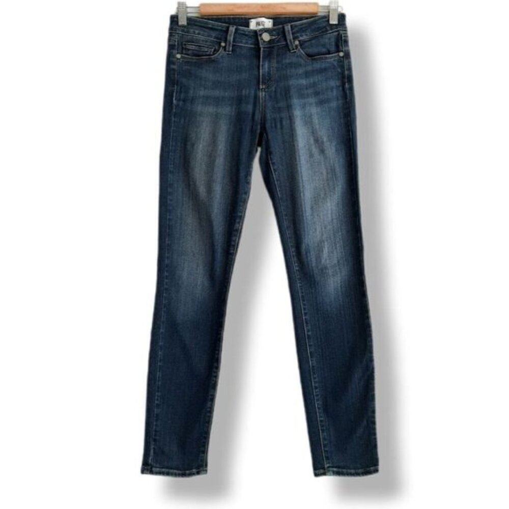 PAIGE | Verdugo Ankle Nottingham Blue Jeans Cropped Sz 26 Flawed - Picture 3 of 12